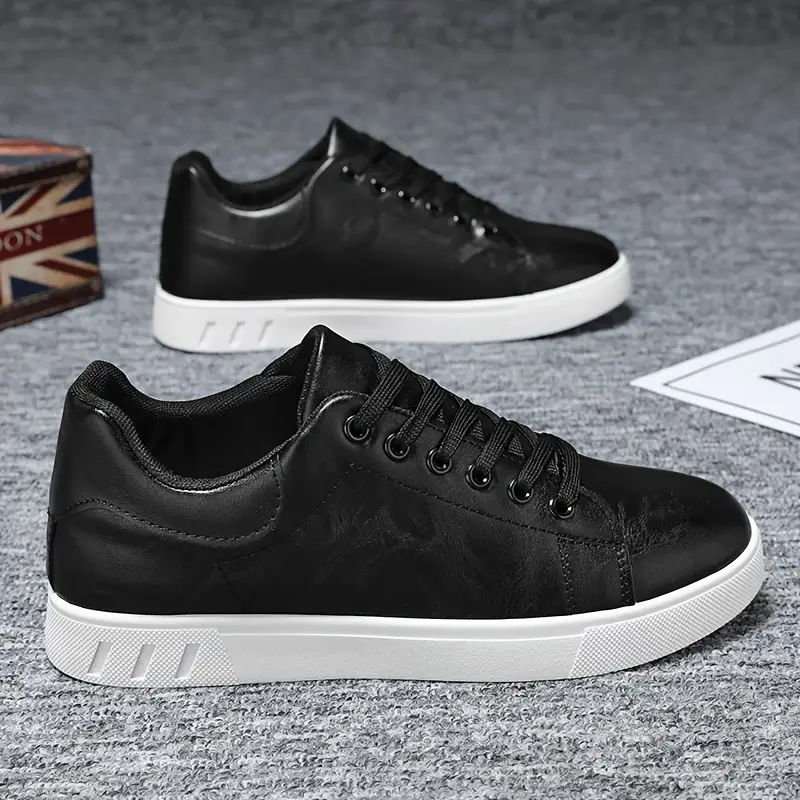 Faux Leather Skate Shoes For Men